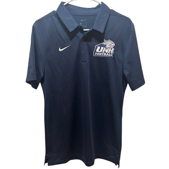 Nike UNH New Hampshire Wildcats Polo Navy Blue  Men's size large - Picture 1 of 7